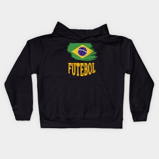 Brazil Futebol Fan Kids Hoodie